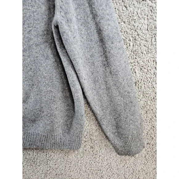 GAP Hoodie Gray Alpaca Blend Knit Long Sleeve Drawstring 2008 Holiday Mens XL - Picture 14 of 16